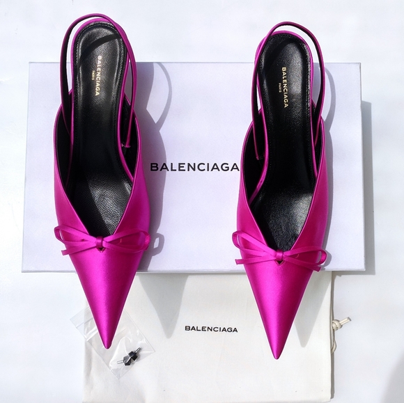 💯🎁Balenciaga💕Knife Slingback Mules Pumps - Picture 3 of 12